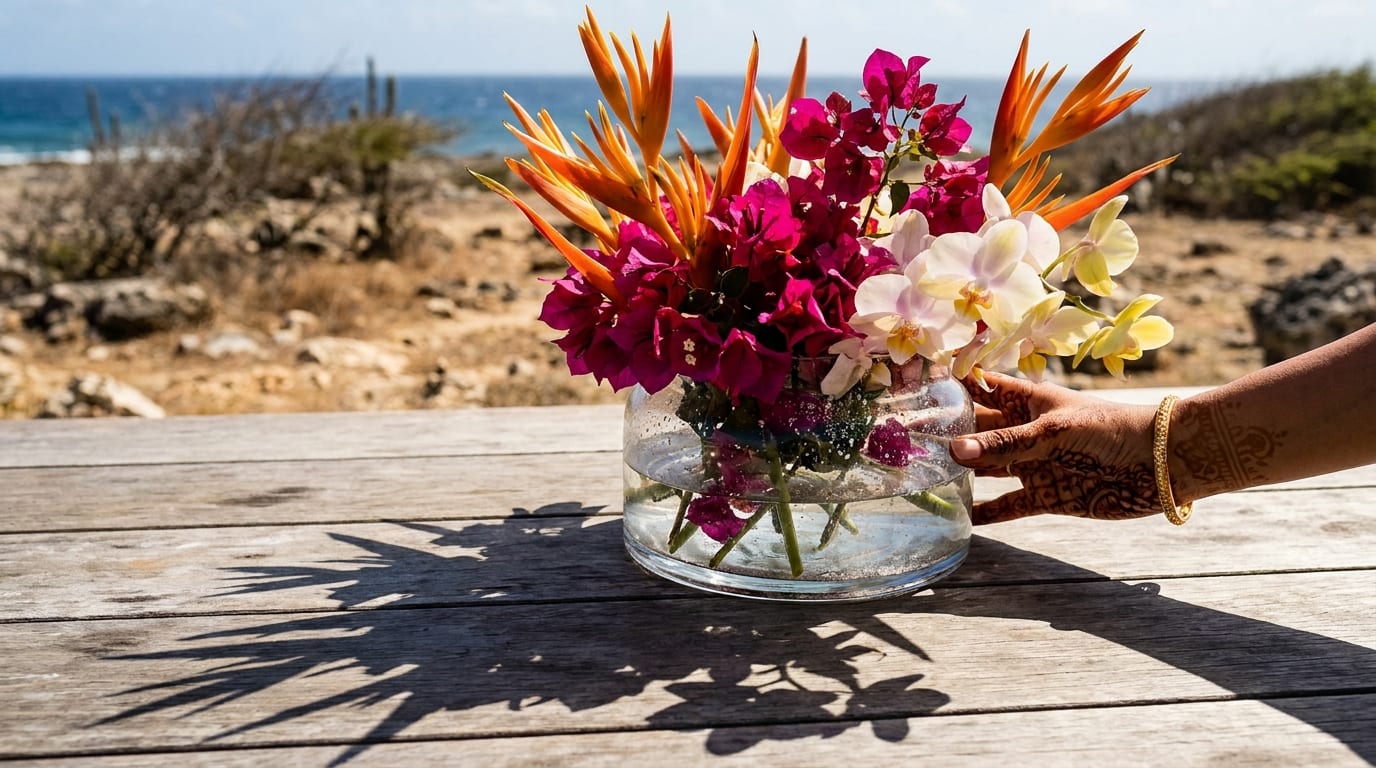 Why Flowers Are Different in Aruba (Climate, Logistics & What That Means for You)