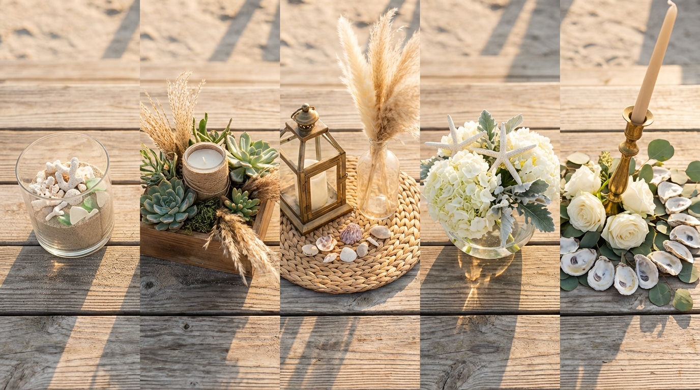 Beach Wedding Centerpiece Ideas: 15 Stunning Looks for Every Budget