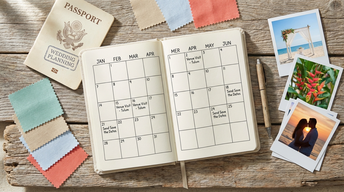 Beach Wedding Planning Checklist: 18 Months to Wedding Day