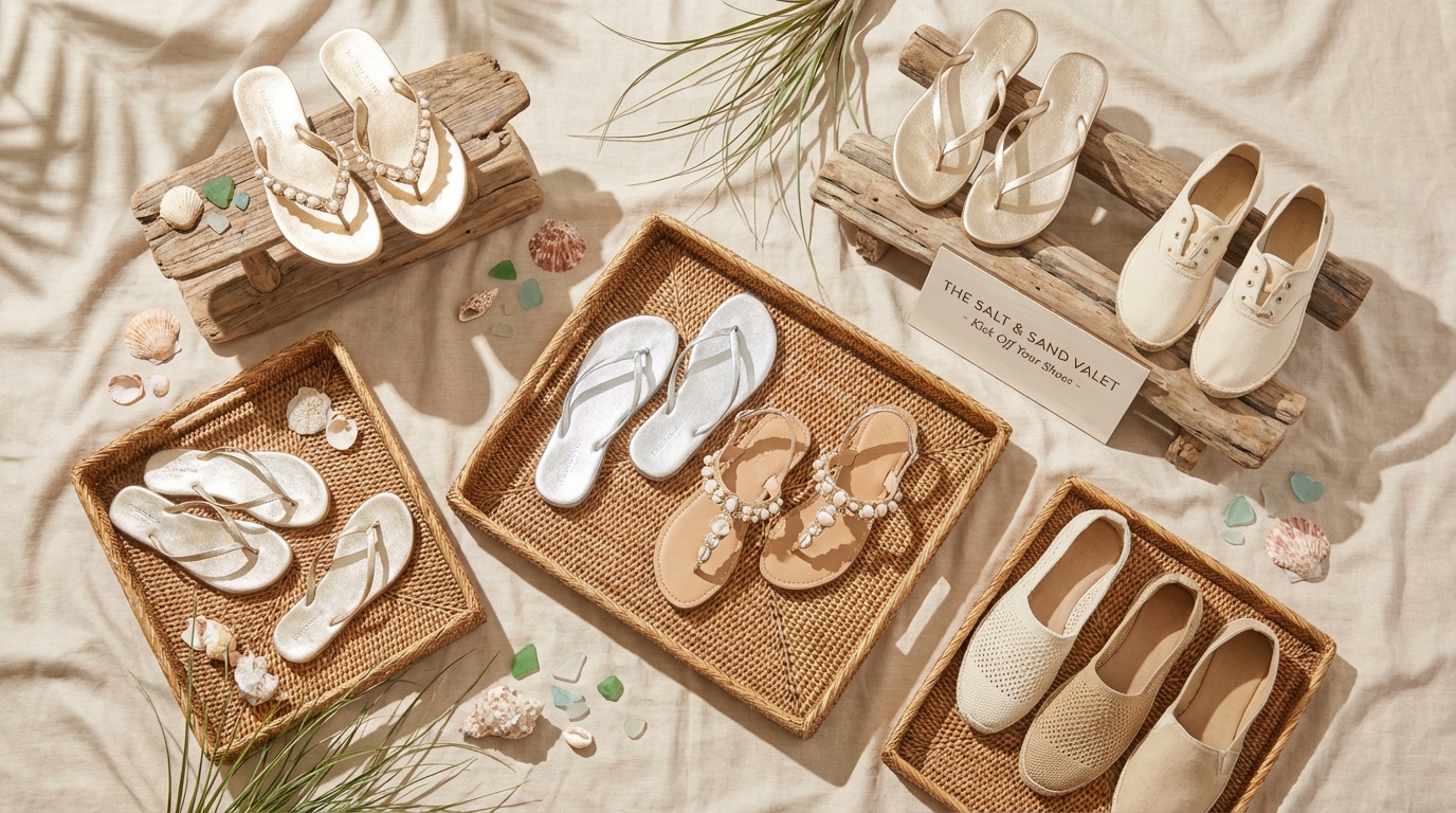 Beach Wedding Shoe Valet: How to Set One Up (DIY + Elegant Options)