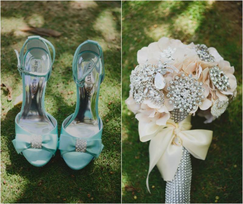 Courtney & Tim - Tiffany Blue is the New White — photo 1