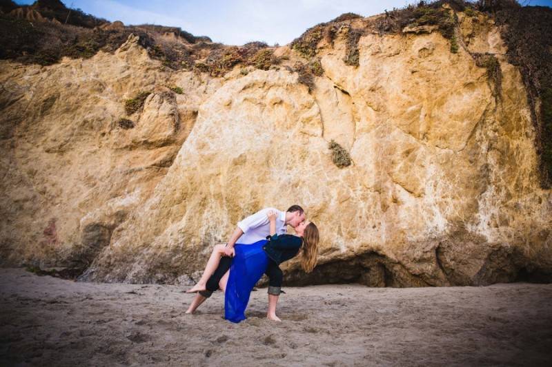 El Matador Beach & Placerita Canyon Engagement Shoot — photo 2