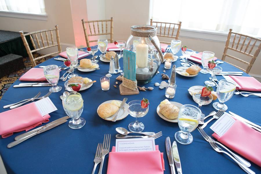 Pink and Navy Nautical Beach Wedding — photo 19