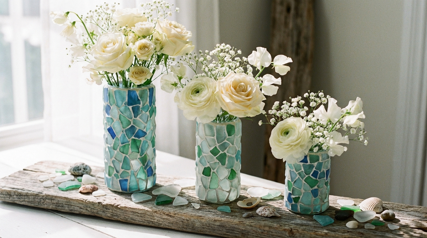 DIY Sea Glass Vases for Weddings: Step-by-Step Guide to Stunning Coastal Centerpieces